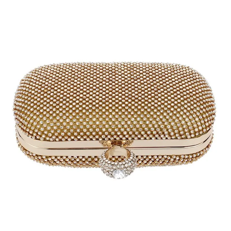 Sophisticated Bejeweled Rhinestone Clutch Bag