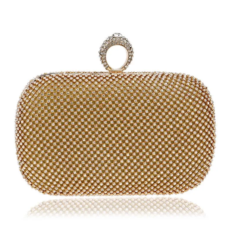 Sophisticated Bejeweled Rhinestone Clutch Bag