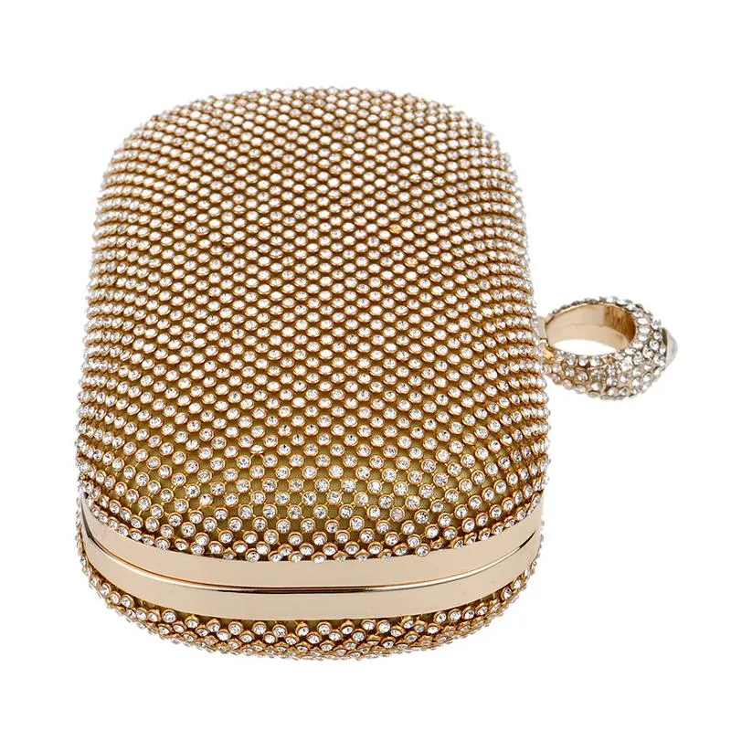 Sophisticated Bejeweled Rhinestone Clutch Bag