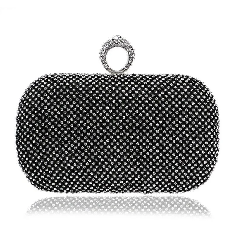 Sophisticated Bejeweled Rhinestone Clutch Bag