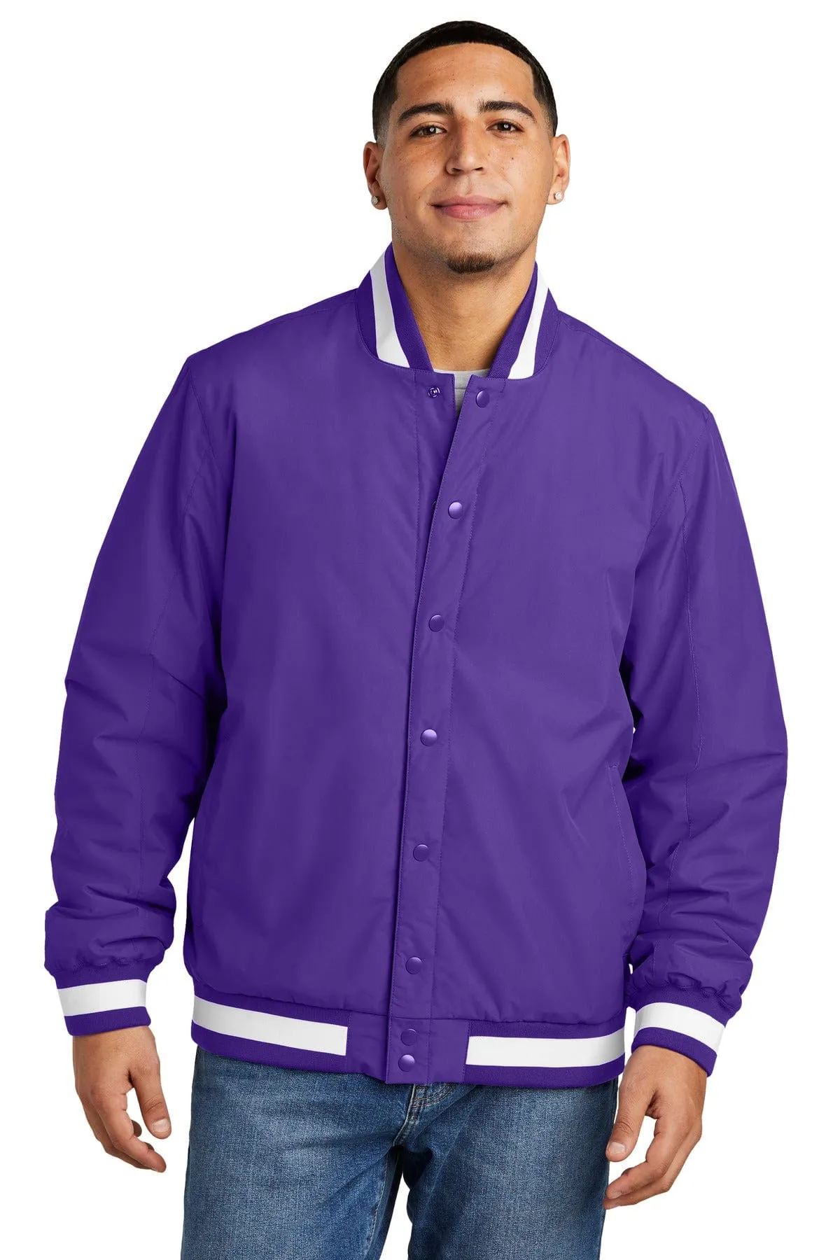 Sport-Tek JST58: Insulated Varsity Jacket