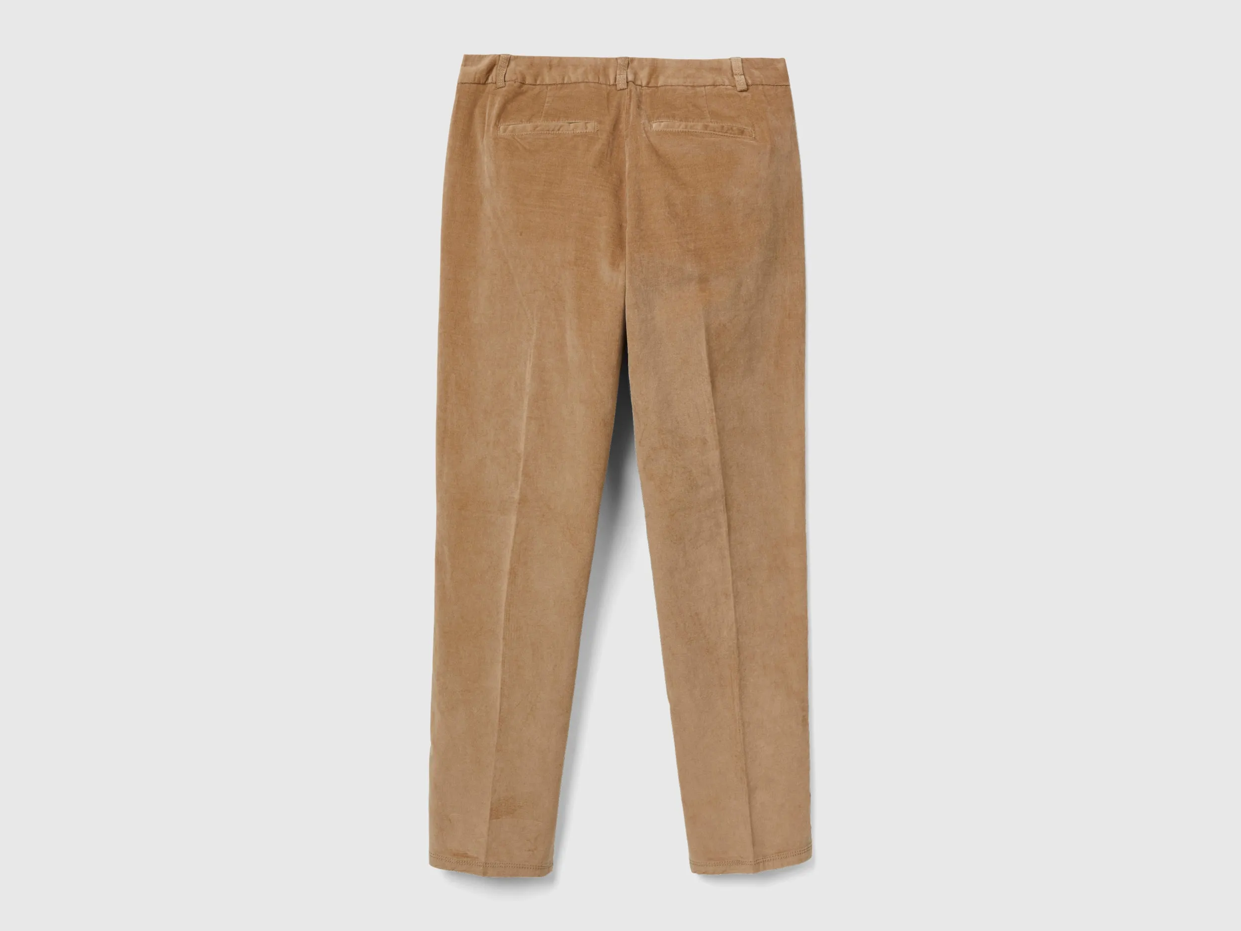 Stretch velvet chinos