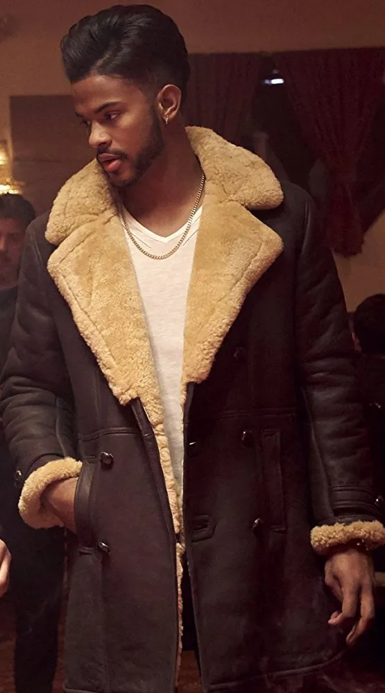 SuperFly Youngblood Priest Trevor Jackson Shearling Coat