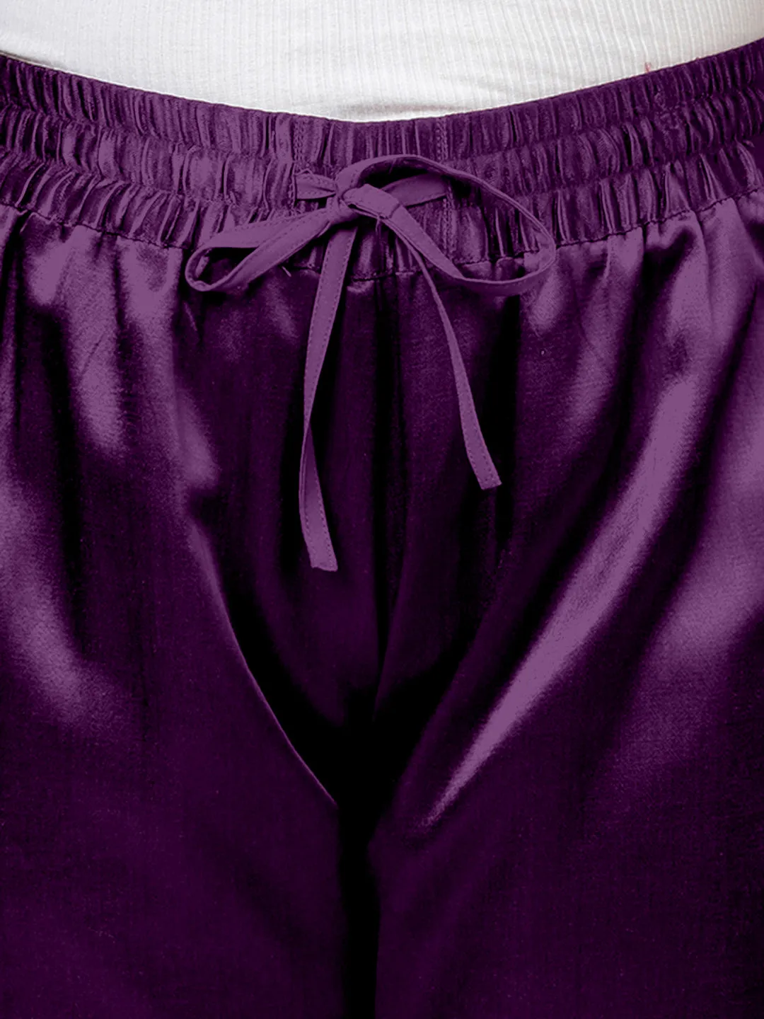 Swara x Tyohaar | Moonlight Purple Mashru Silk Pants