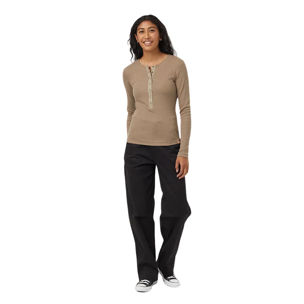 Tentree Women's Rib Snap Placket Henley