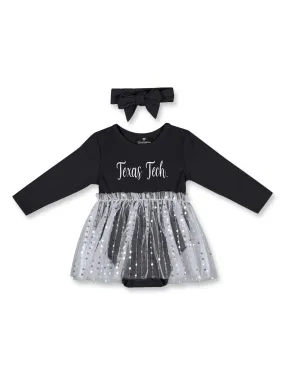 Texas Tech Arena "Reflection" Infant Tulle Dress with Headband