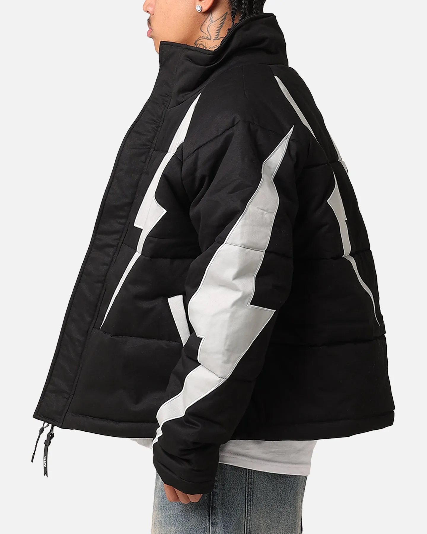 The Anti Order Life Is War Puffer Jacket Black/Grey