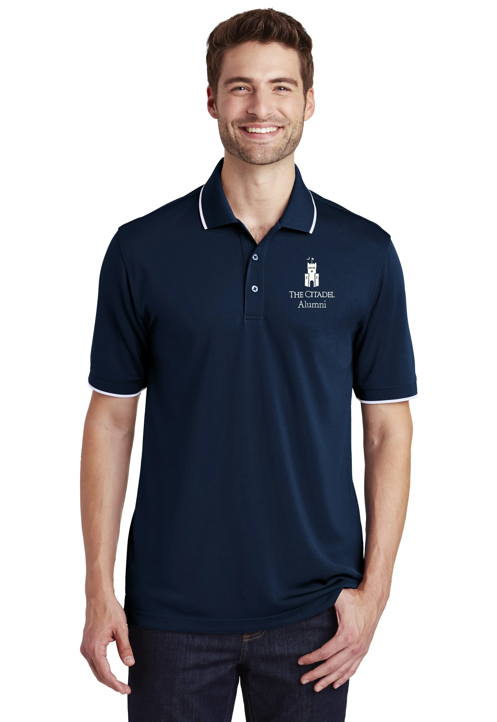 The Citadel Alumni, PT Barracks, UV Micro-Mesh Polo Shirt