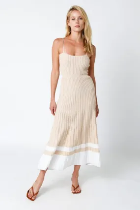 The Lisa dress- Tan Ivory