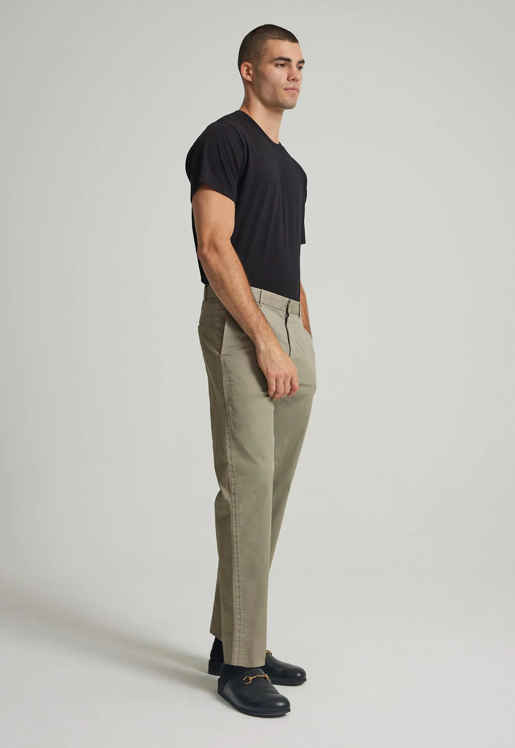 Theo Cotton Twill Pant - Shrub