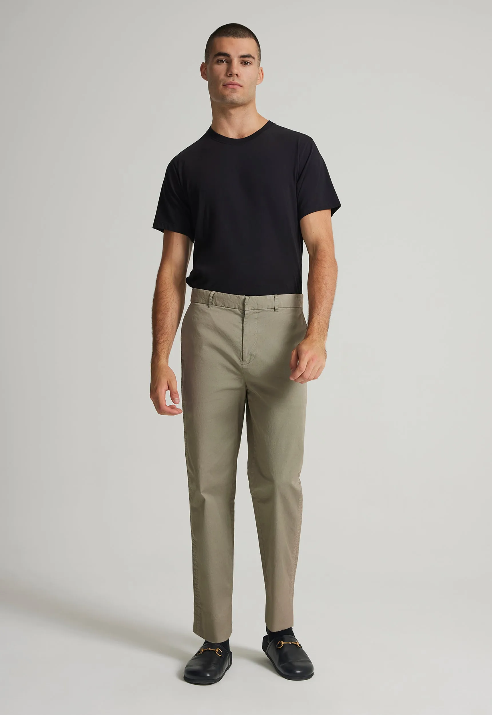 Theo Cotton Twill Pant - Shrub