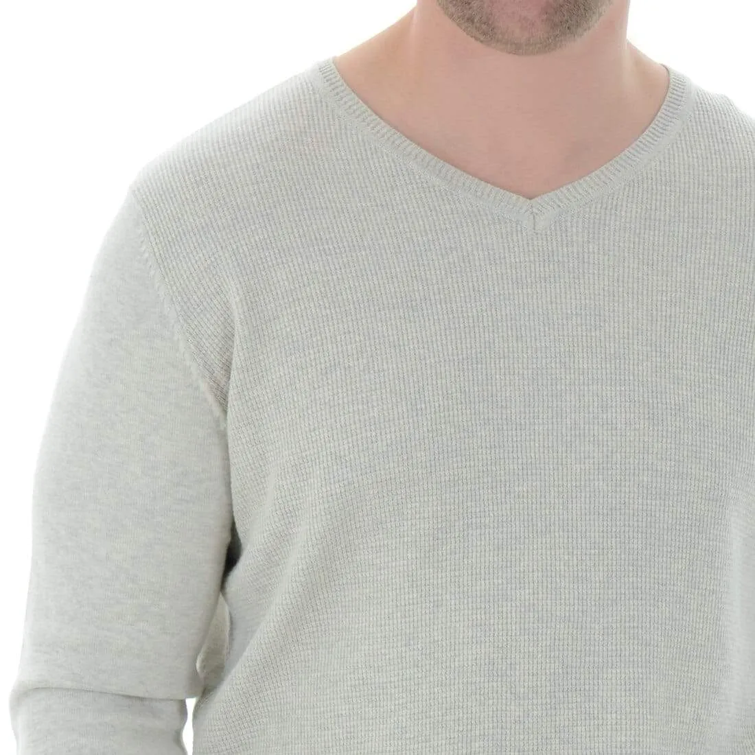 Threadbare Wilson Mens V-Neck Fine Knit Cotton Jumper