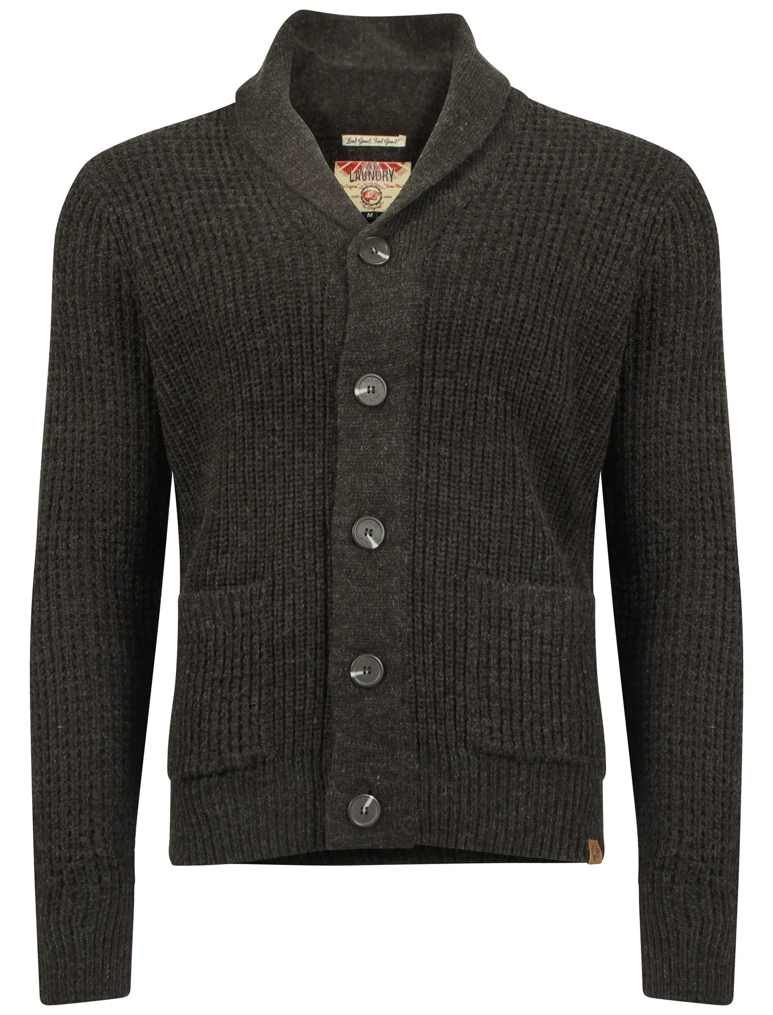 Tokyo Laundry Bramber charcoal knitted cardigan