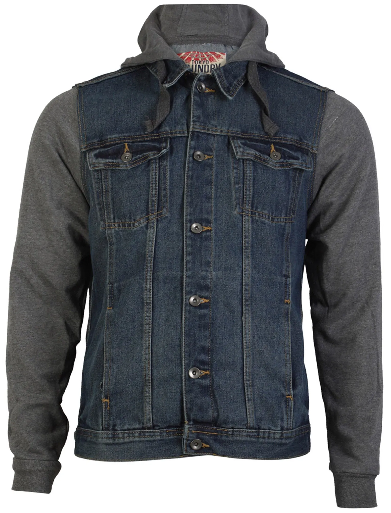 Tokyo Laundry Corvus Hooded Denim Jacket