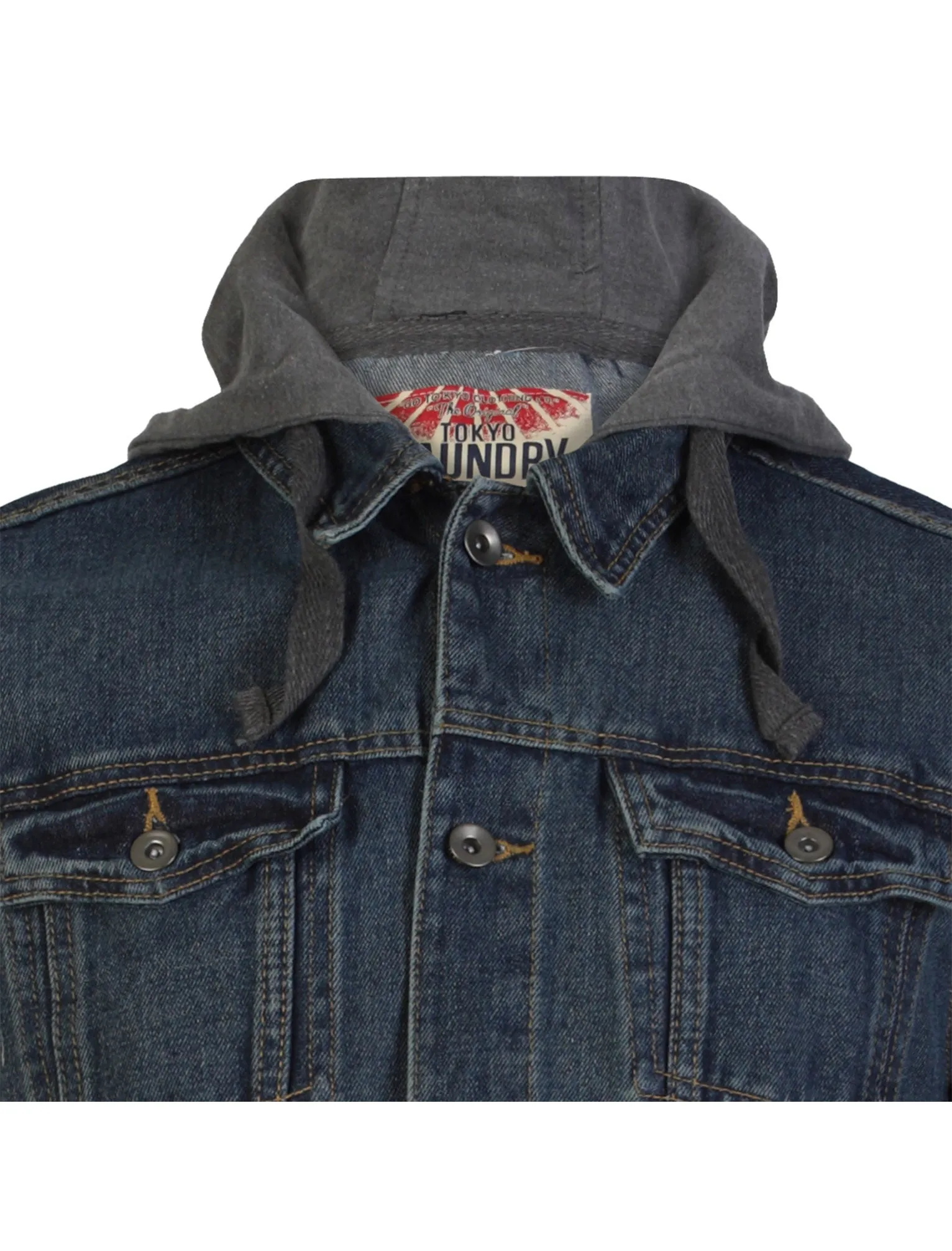 Tokyo Laundry Corvus Hooded Denim Jacket