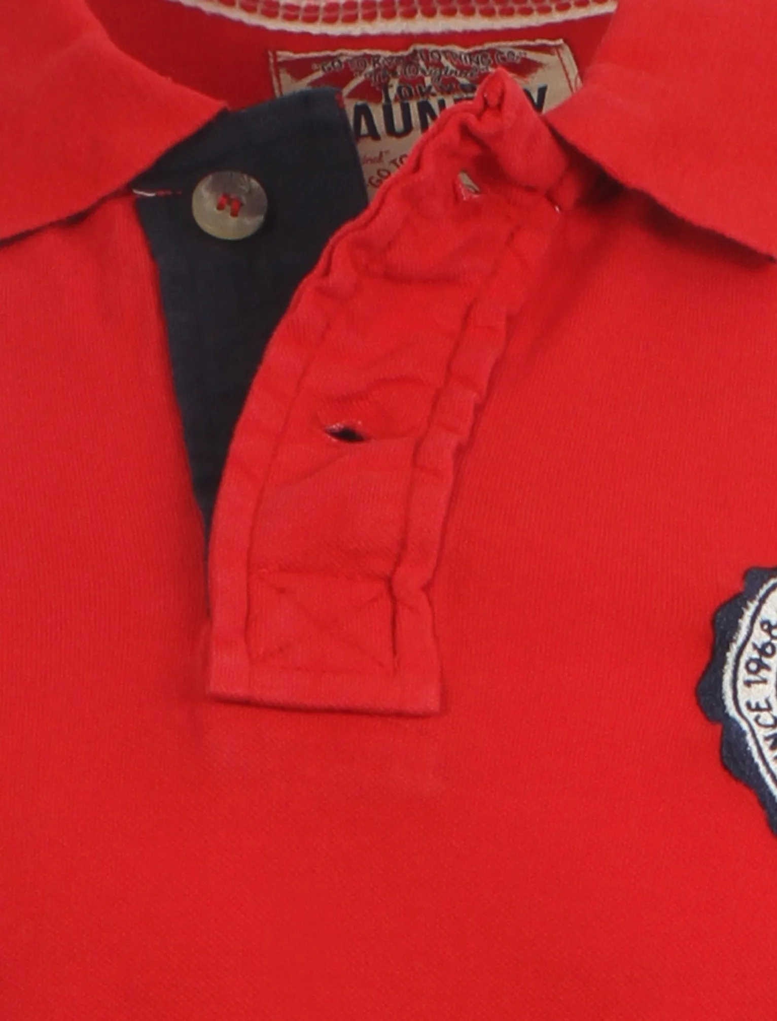 Tokyo Laundry Pablo Bay red Polo Shirt