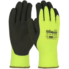 Towa 41-1405/L Hi-Vis Seamless Knit Acrylic Terry Glove with Latex MicroFinish Grip on Palm & Fingers