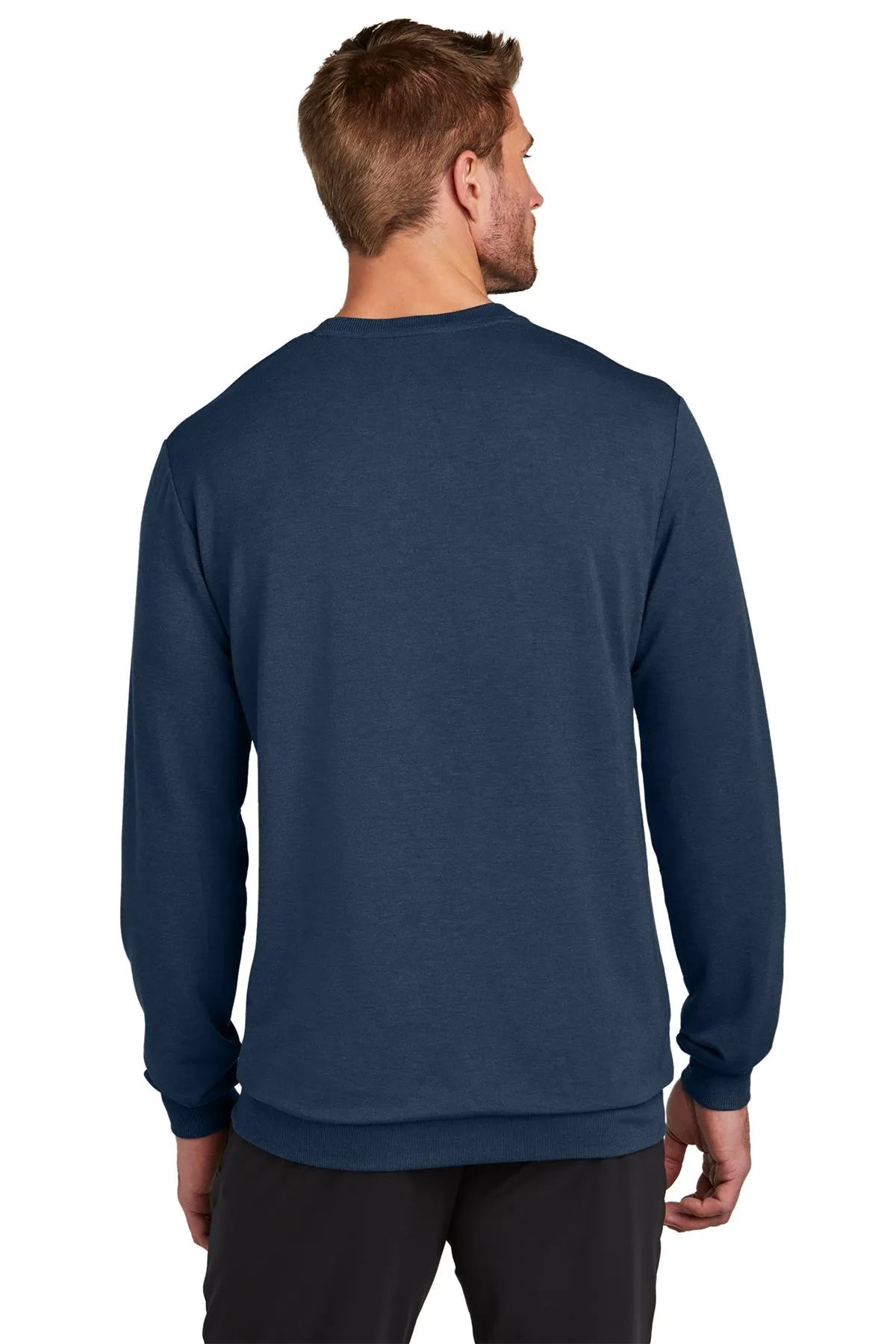 TravisMathew Custom Crew Sweatshirts, Blue Nights Heather