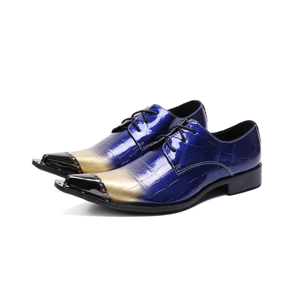 Two Tones Lace up Formal Oxford Shoes for Men