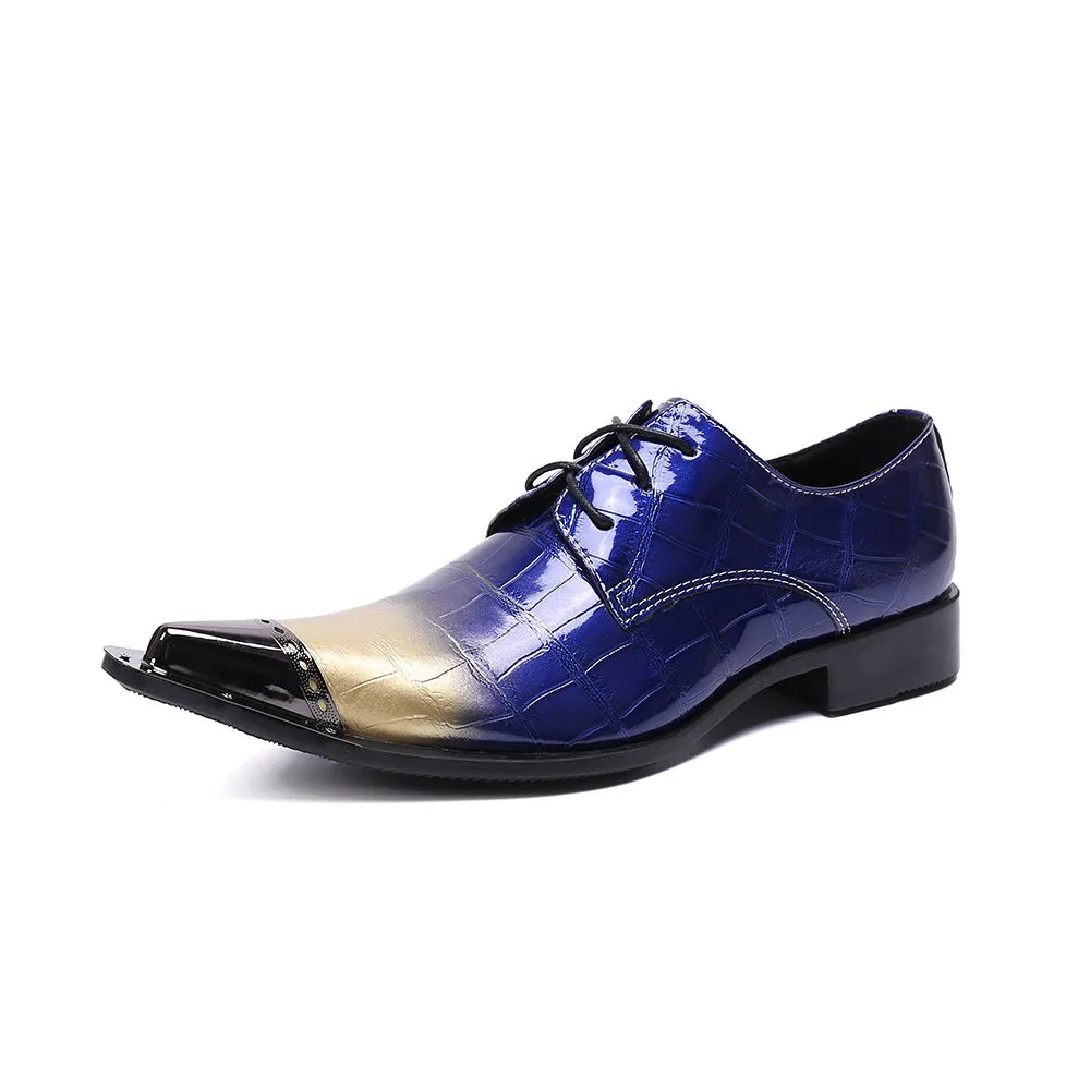 Two Tones Lace up Formal Oxford Shoes for Men