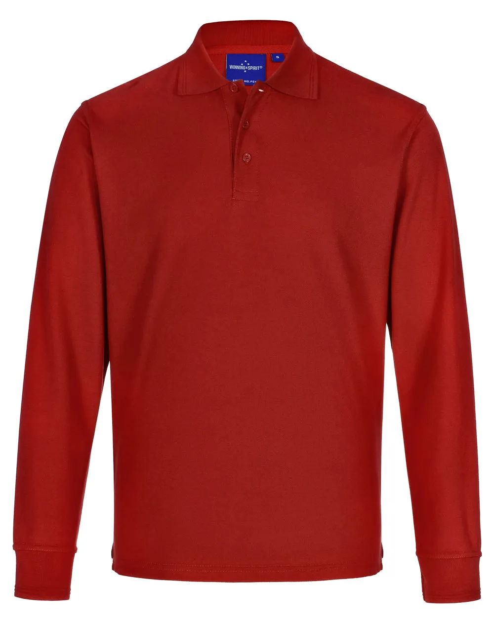 Winning Spirit Unisex Traditional Poly/Cotton Pique Long Sleeve Polo (PS12)