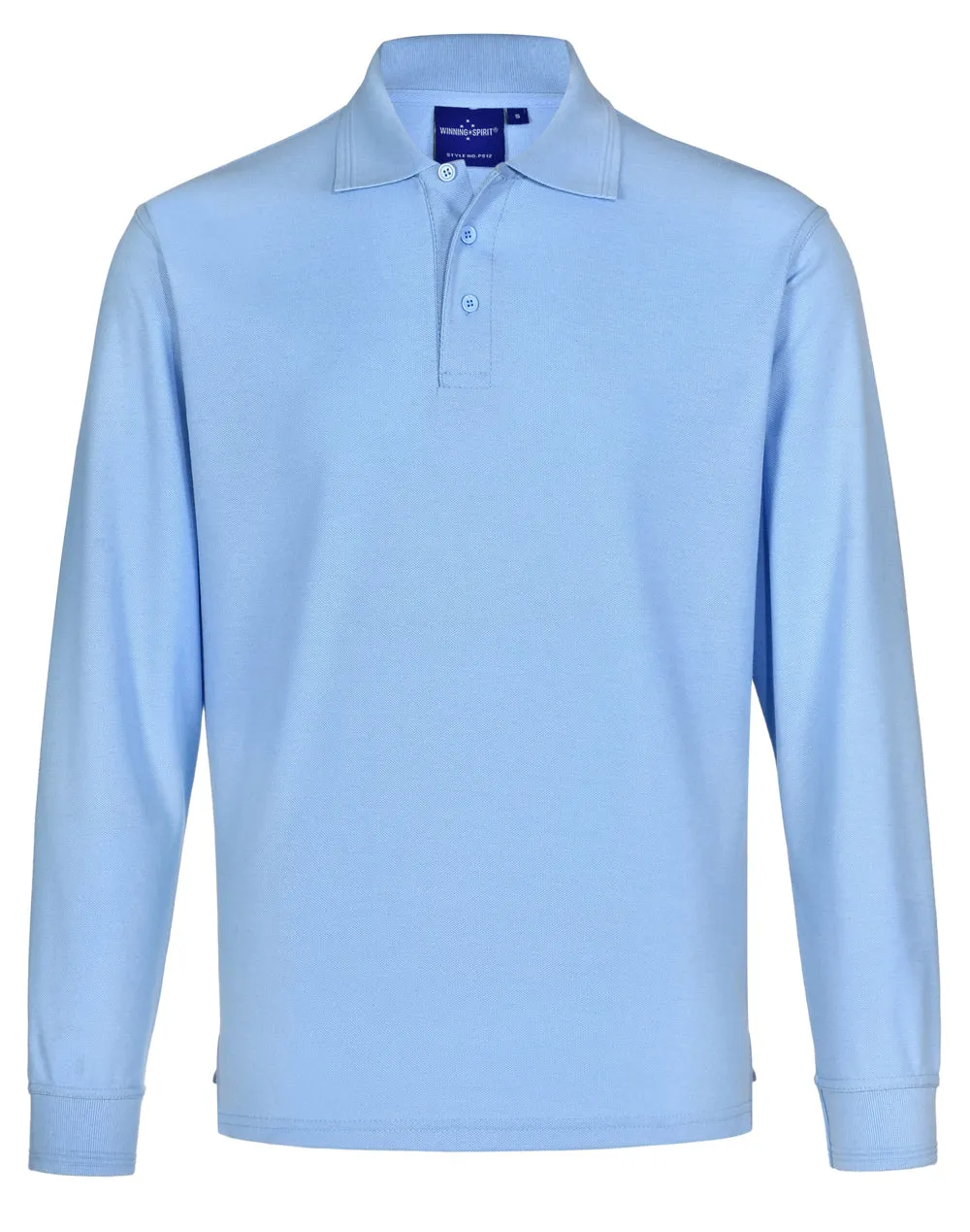 Winning Spirit Unisex Traditional Poly/Cotton Pique Long Sleeve Polo (PS12)