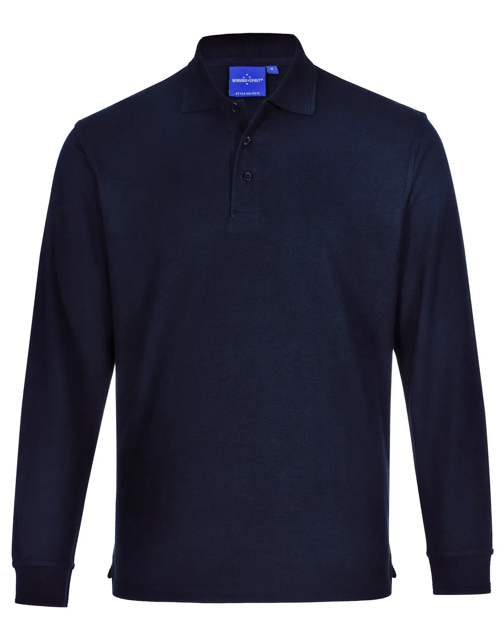 Winning Spirit Unisex Traditional Poly/Cotton Pique Long Sleeve Polo (PS12)