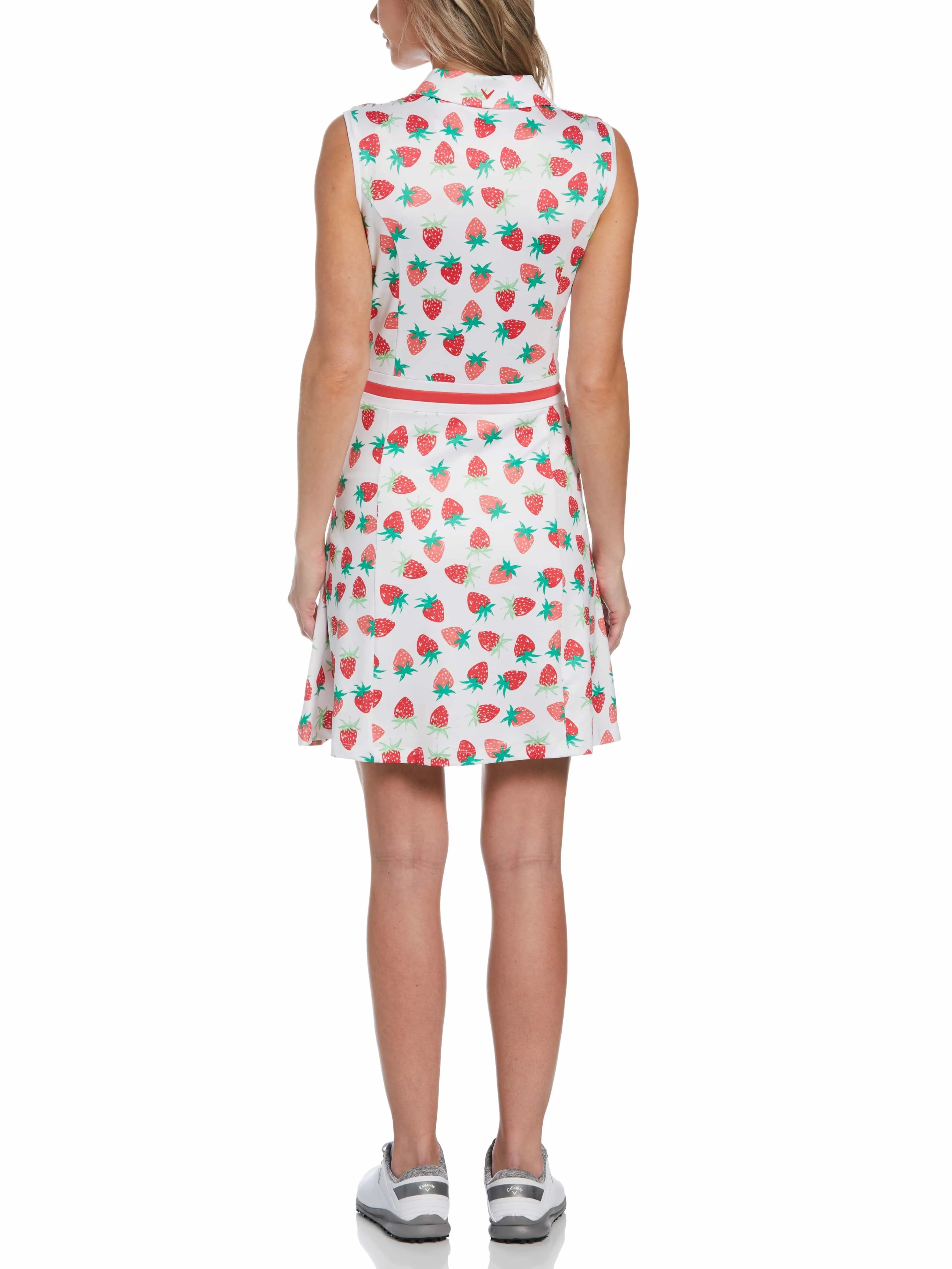 Womens Strawberry Print Golf Dress